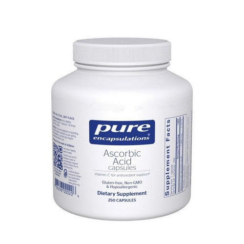 Pure Ascorbic Acid Caps 250 Caps by Pure