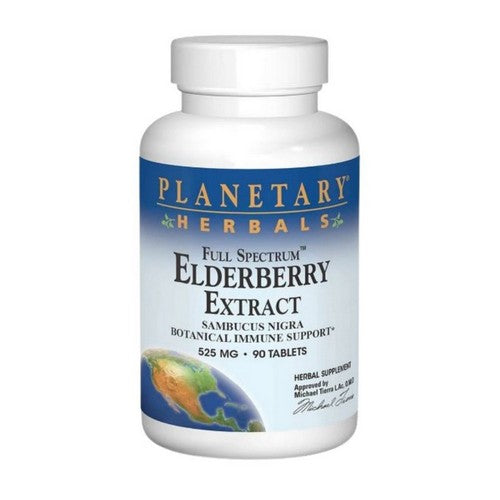 Full Spectrum Elderberry Extract 90 Tabs by Planetary Herbals
