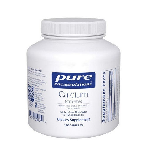 Calcium (Citrate) 180 Caps by Pure