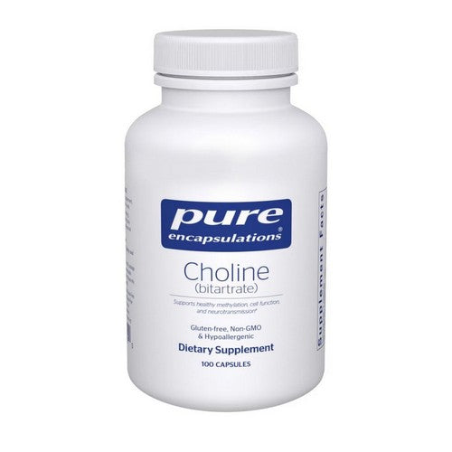Choline (Bitartrate) 100 Caps by Pure