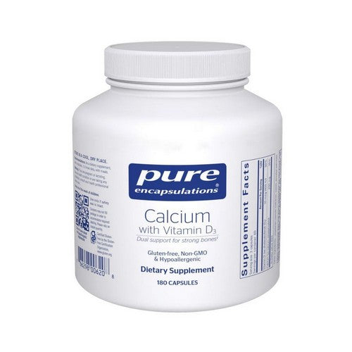Calcium With Vitamin D3 180 Caps by Pure