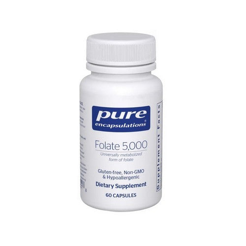 Folate 5000 60 Count by Pure