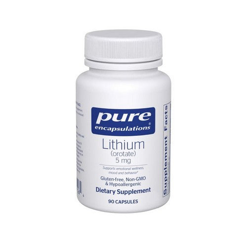 Lithium (Orotate) 90 Caps by Pure
