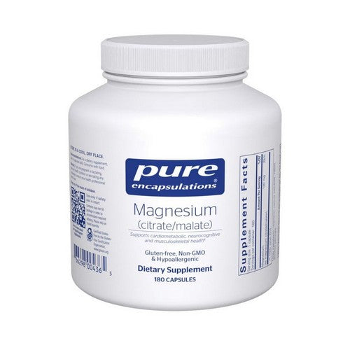 Magnesium(Citrate/Malate) 180 Caps by Pure