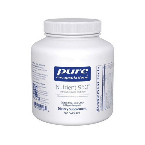 Nutrient 950 W/O Cu & Fe 180 Caps by Pure