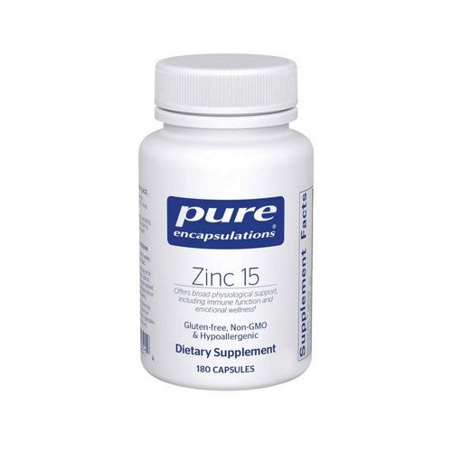 Zinc 15 180 Caps by Pure