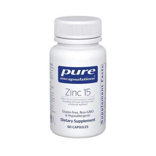 Zinc 15 60 Caps by Pure
