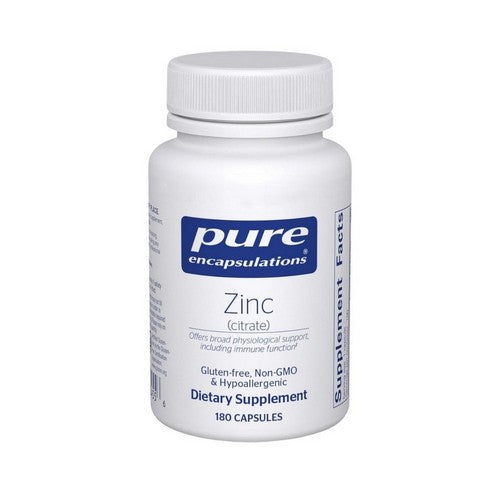 Zinc (Citrate) 180 Caps by Pure