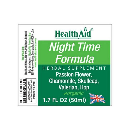 Night Time Herbs Liquid 1.7 Oz by HealthAid