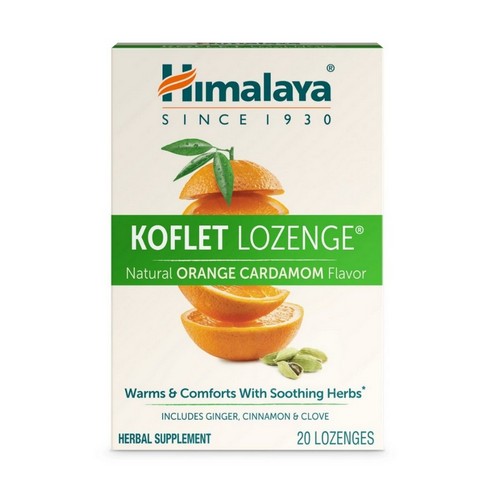 Koflet Lozenges Orange Cardamom 20 Lozenges by Himayala