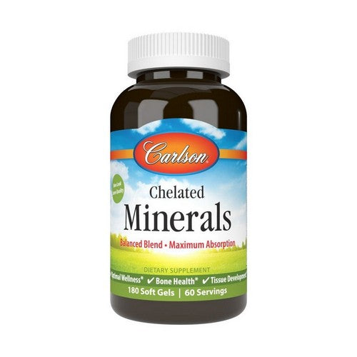 Chelated Minerals 180 Soft Gels by Carlson