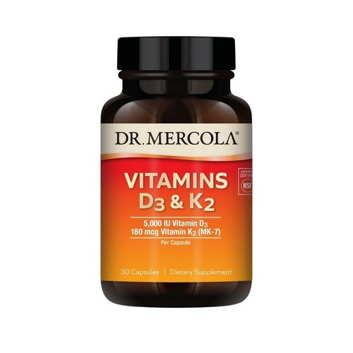 Vitamins D3 And K2 30 Caps by Dr. Mercola