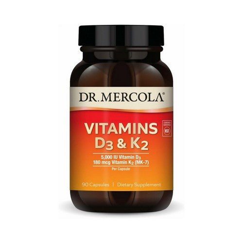 Vitamins D3 And K2 90 Caps by Dr. Mercola