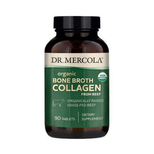 Organic Collagen From Grass Fed Beef Bone Broth 90 Tablets by Dr. Mercola