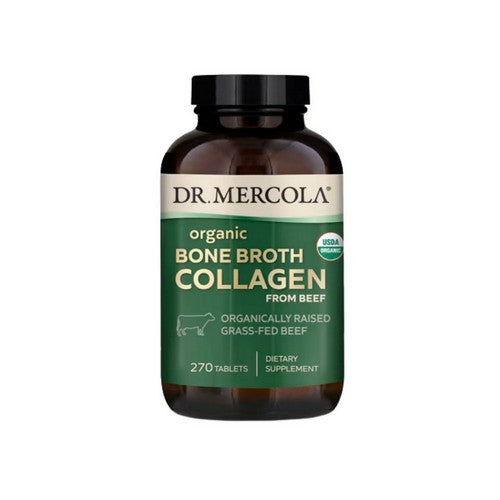 Organic Collagen From Grass Fed Beef Bone Broth 270 Tablets by Dr. Mercola
