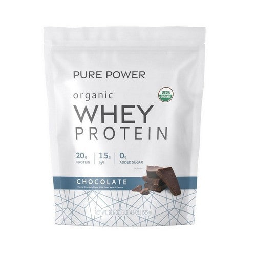 Pure Powder Organic Whey Protein Chocolate 20.6 Oz by Dr. Mercola