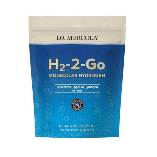 H2-2-Go Molecular Hydrogen 60 Tablets by Dr. Mercola