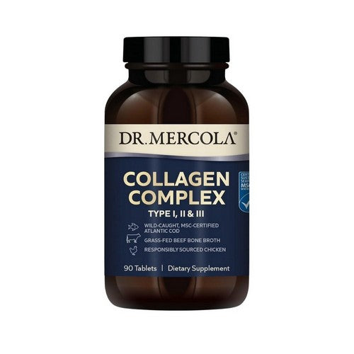 Collagen Complex Type I II & III 90 Tablets by Dr. Mercola