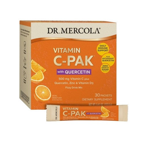 Vitamin C Natural Orange With Quercetin 30 Packets by Dr. Mercola