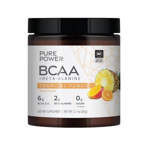 BCAA Plus Beta Alanine Tropical Punch 11.7 Oz by Pure Power