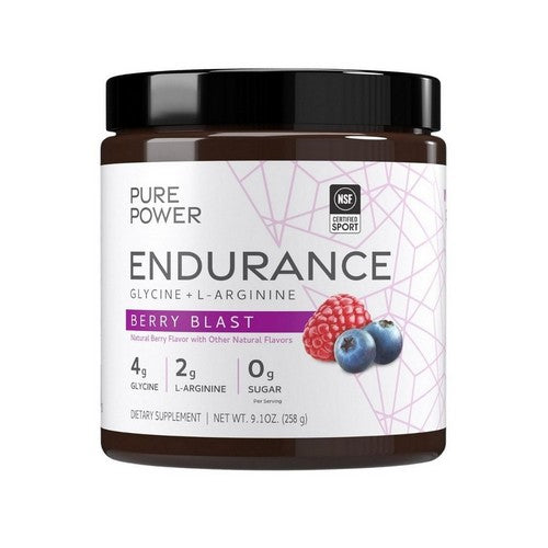 Endurance With Glycine Plus L-Arginine Berry Blast 9.1 Oz by Pure Power