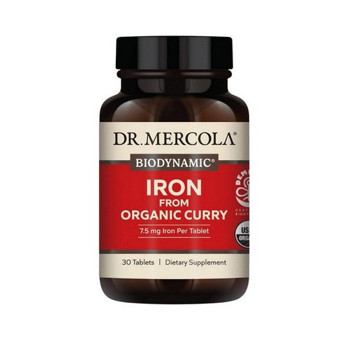 Biodynamic Iron From Organic Curry 30 Tablets by Dr. Mercola