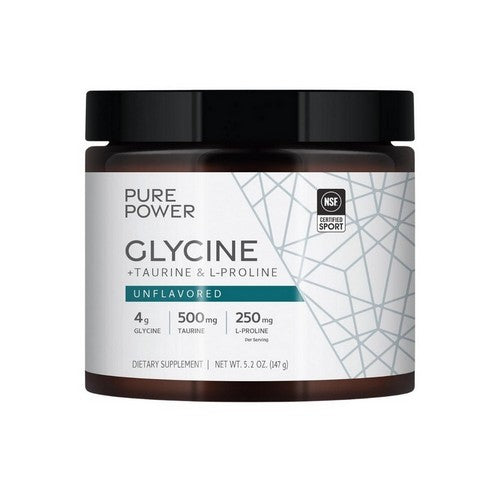 Glycine Plus Taurine And L- Proline Unflavored 5.2 Oz by Pure Power