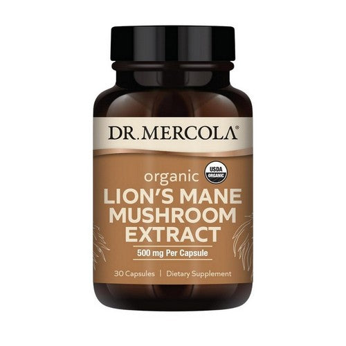 Organic Lion's Mane Mushroom Extract 30 Caps by Dr. Mercola