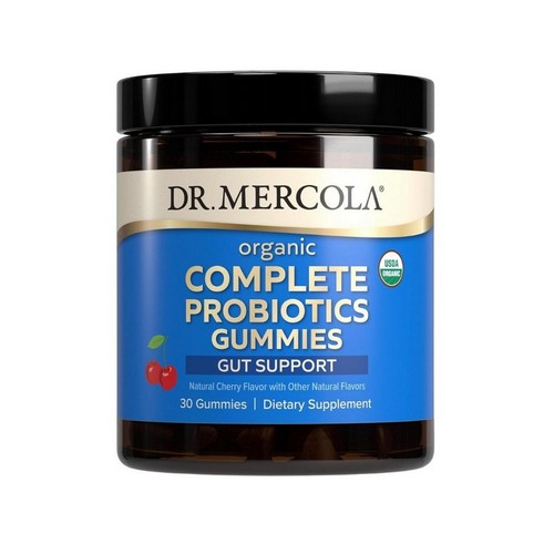 Organic Complete Probiotics Gummies Natural Cherry 30 Count by Dr. Mercola