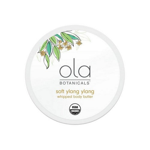 Whipped Body Butter Soft Ylang Ylang 4 Oz by Ola Botanicals