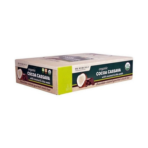  Organic Cocoa Cassava With Coconut And Chia Seeds 12 Bars / (1.55 Oz Each) by Dr. Mercola