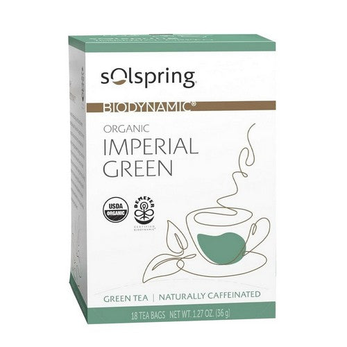 Organic Green Tea Imperial Green 18 Bags by Solspring Biodynamic