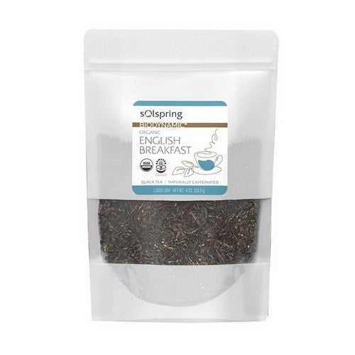 Organic English Breakfast Loose Leaf Tea 4 Oz by Solspring Biodynamic