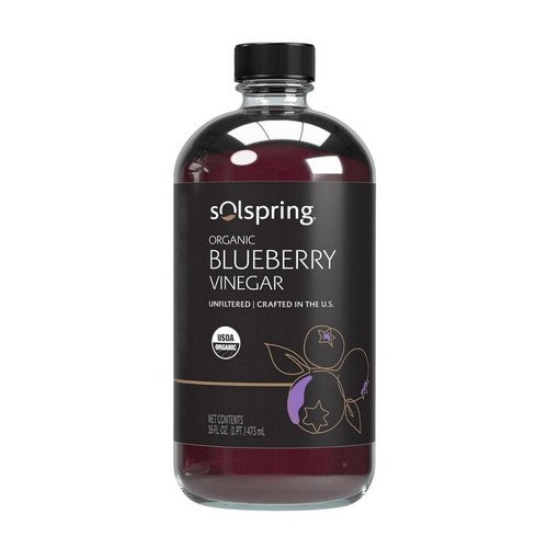 Blueberry Vinegar Organic 16 Oz by Solspring Organic