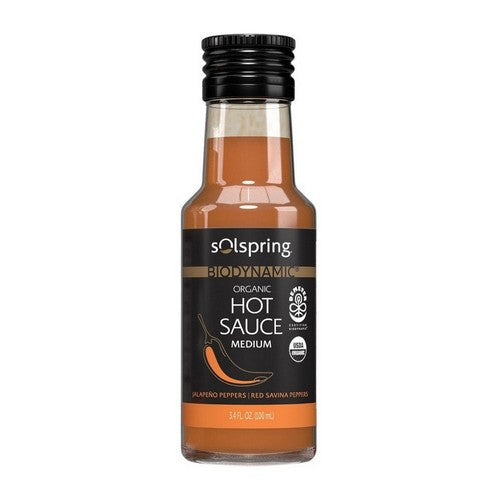 Organic Hot Sauce Medium 3.4 Oz by Solspring Biodynamic