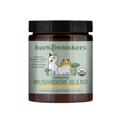 Organic Fermented Mushroom Blend for Cats And Dogs 2.11 Oz by Bark & Whiskers