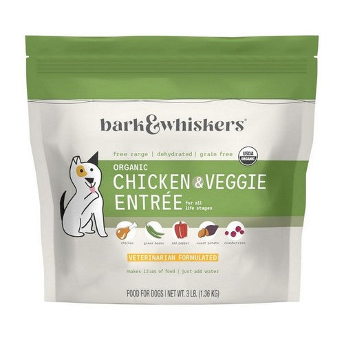 Organic Dog Food Makes Chicken And Veggie Entree 3 Lbs by Bark & Whiskers