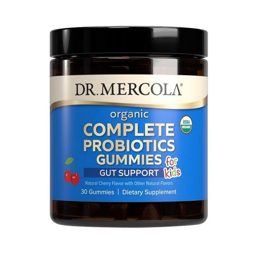 Organic Complete Probiotics Gummies For Kids Natural Cherry 30 Count by Dr. Mercola