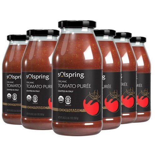 Organic Tomato Puree 6 Count (18 Oz) by Solspring Biodynamic