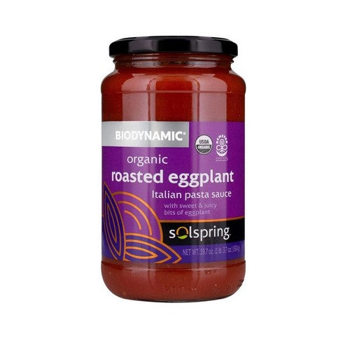 Organic Roasted Eggplant Italian Pasta Sauce 19.7 Oz (Case Of 6) by Solspring Biodynamic