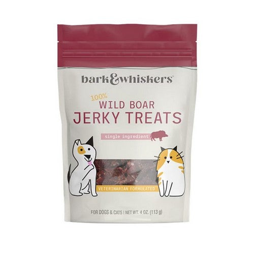 Wild Boar Jerky For Dogs And Cats 4 Oz by Bark & Whiskers