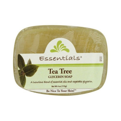 Glycerine Bar Soap Tea Tree 4 Oz by Clearly Natural