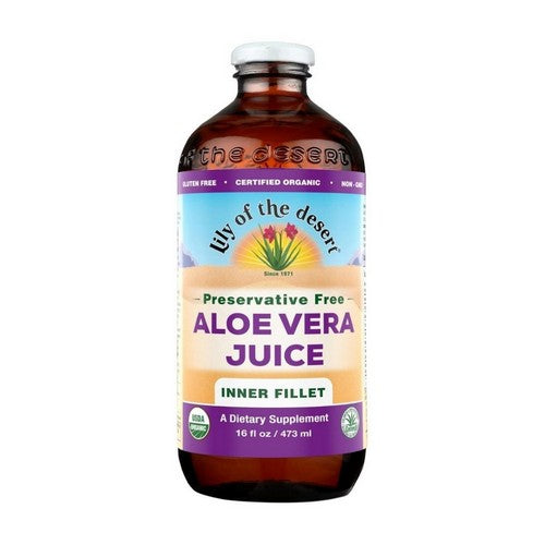 Aloe Vera Juice Preservative Free 16 Oz by Lily Of The Desert