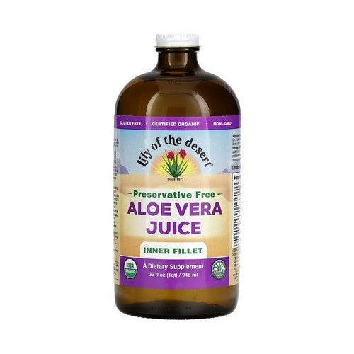Aloe Vera Juice Preservative Free 32 Oz by Lily Of The Desert