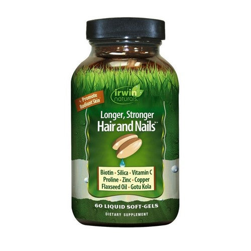 Longer Stronger Hair & Nails 60 Softgels by Irwin Naturals