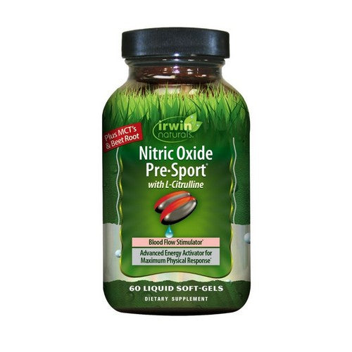 Nitric Oxide Pre-Sport 60 Softgels by Irwin Naturals