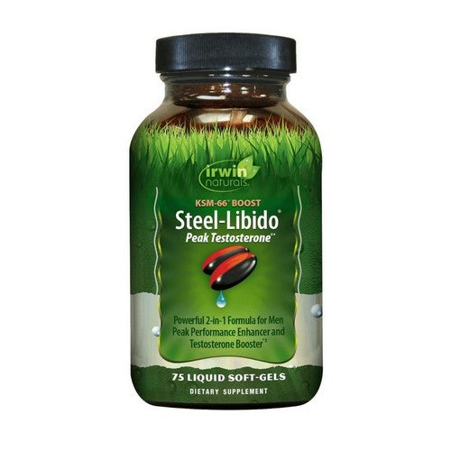Steel Libido Peak Testosterone 75 Softgels by Irwin Naturals