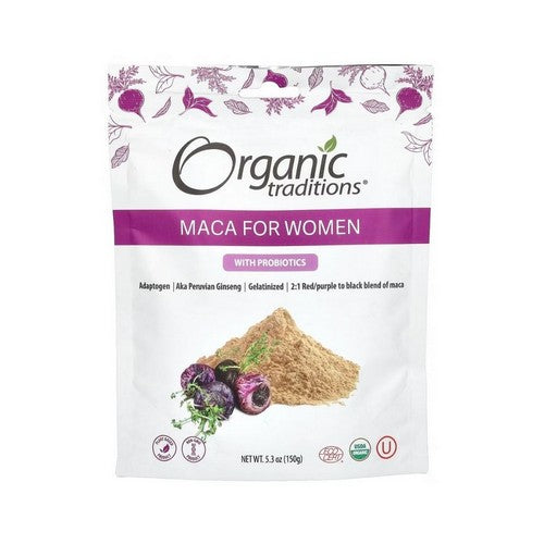 Maca Womens Powder with Probiotics 5.3 Oz by Organic Traditions