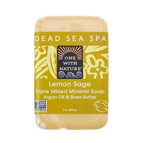 Lemon Sage Bar Soap 7 Oz by One with Nature