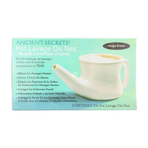 Nasal Cleansing Ceramic Pot 1 Pot by Ancient Secrets